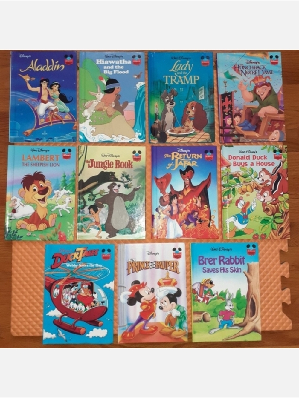 11 Walt Disney Medium (9 x 6 inches) Wonderful World of Reading Books Collection